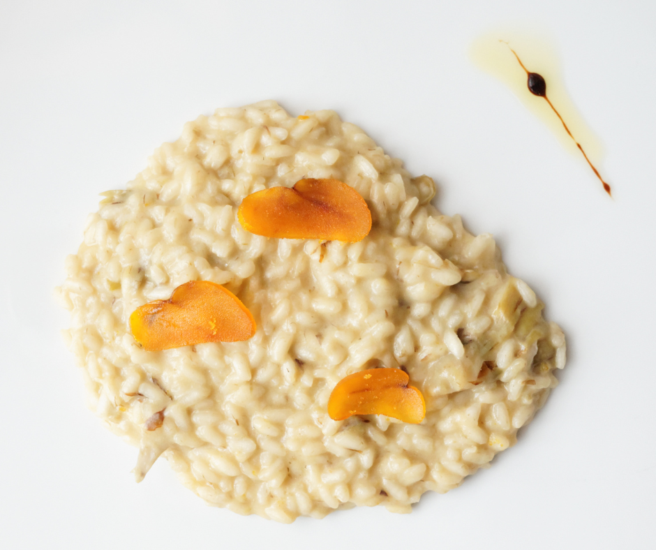 An image of Risotto con la bottarga.